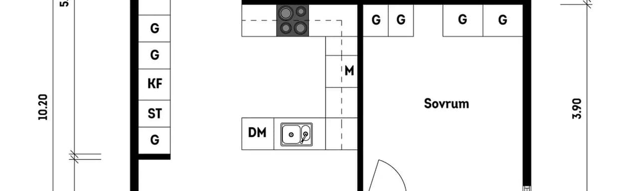 Planritning för Mejramgatan 17