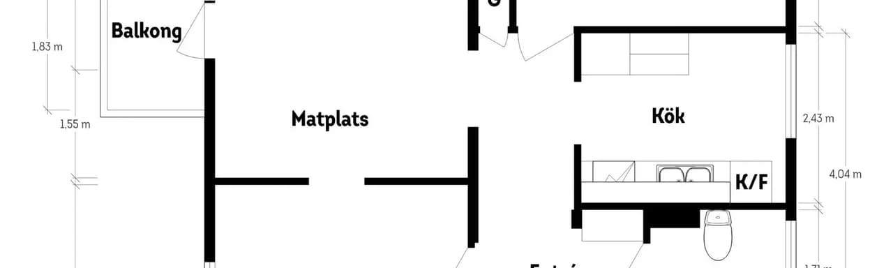Floor plan for Ernst Torulfsgatan 8A
