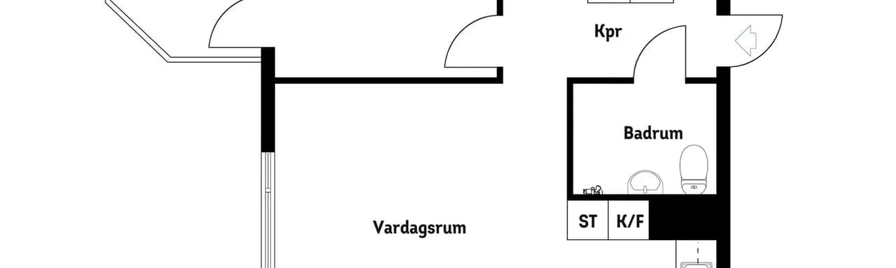 Floor plan for Mjölnerbacken 74
