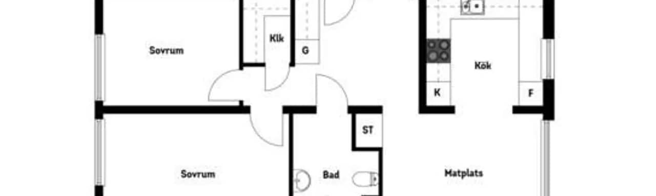 Floor plan for Aspnäsvägen 4, vån 10