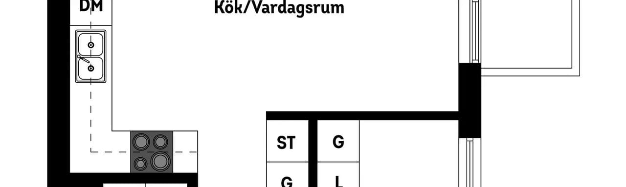 Planritning för Sandstuguvägen 24