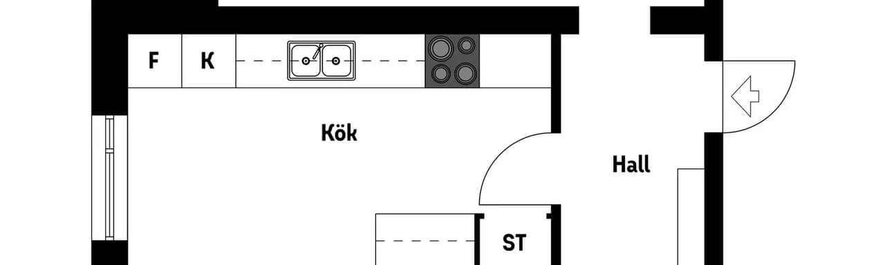 Floor plan for Meitens Väg 23
