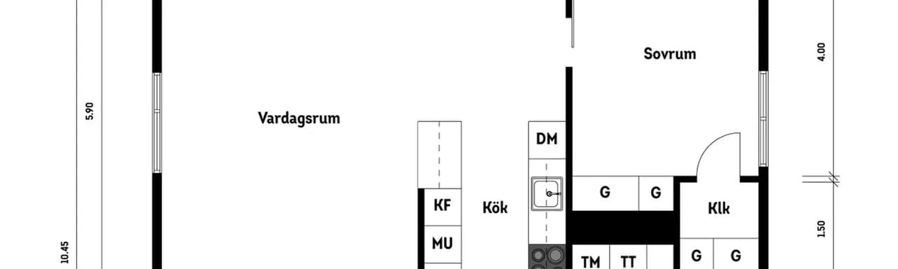 Floor plan for Kamomillvägen 46
