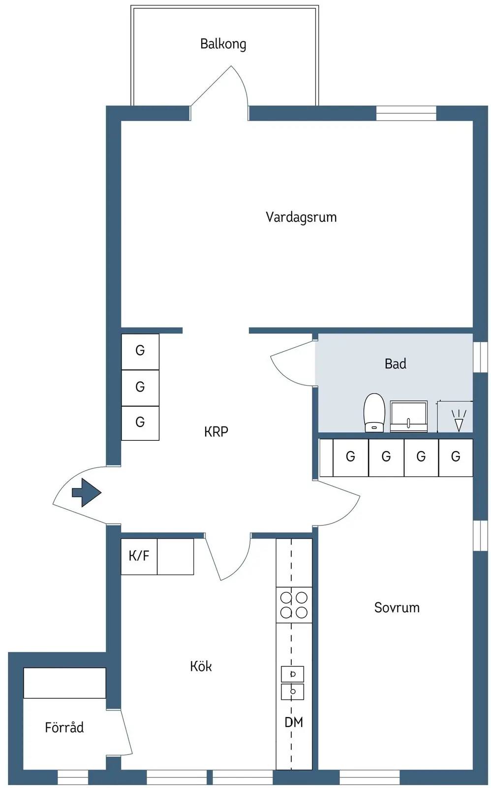 Planritning för Slagugglan 3