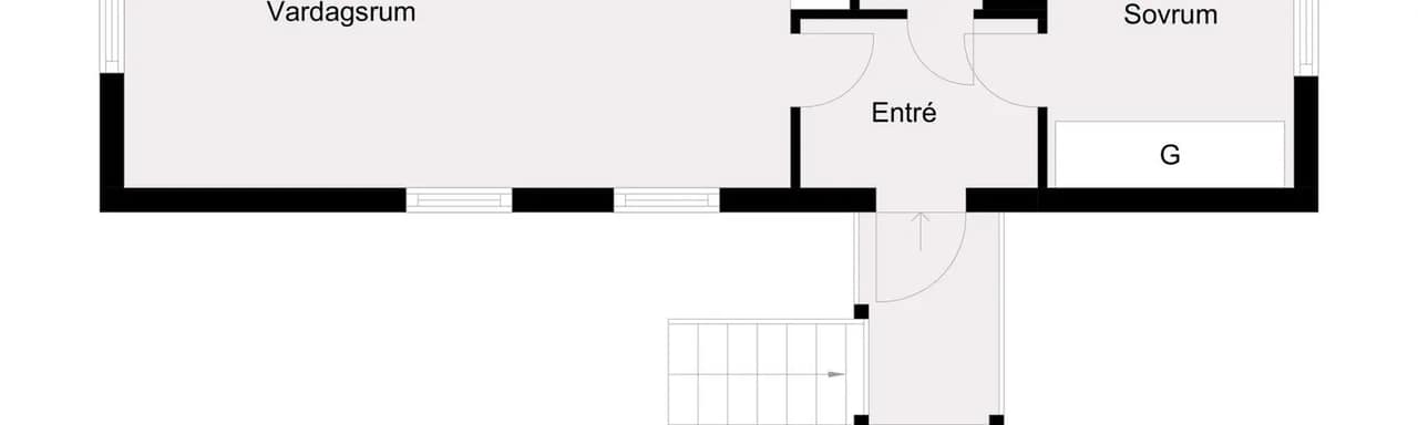 Floor plan for Vallavägen 221