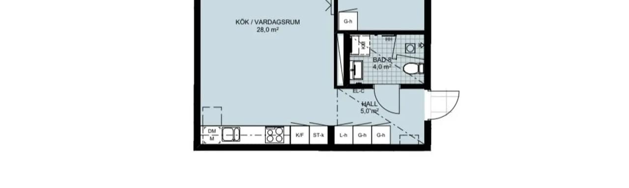 Floor plan for Åkare Engströms Väg 5