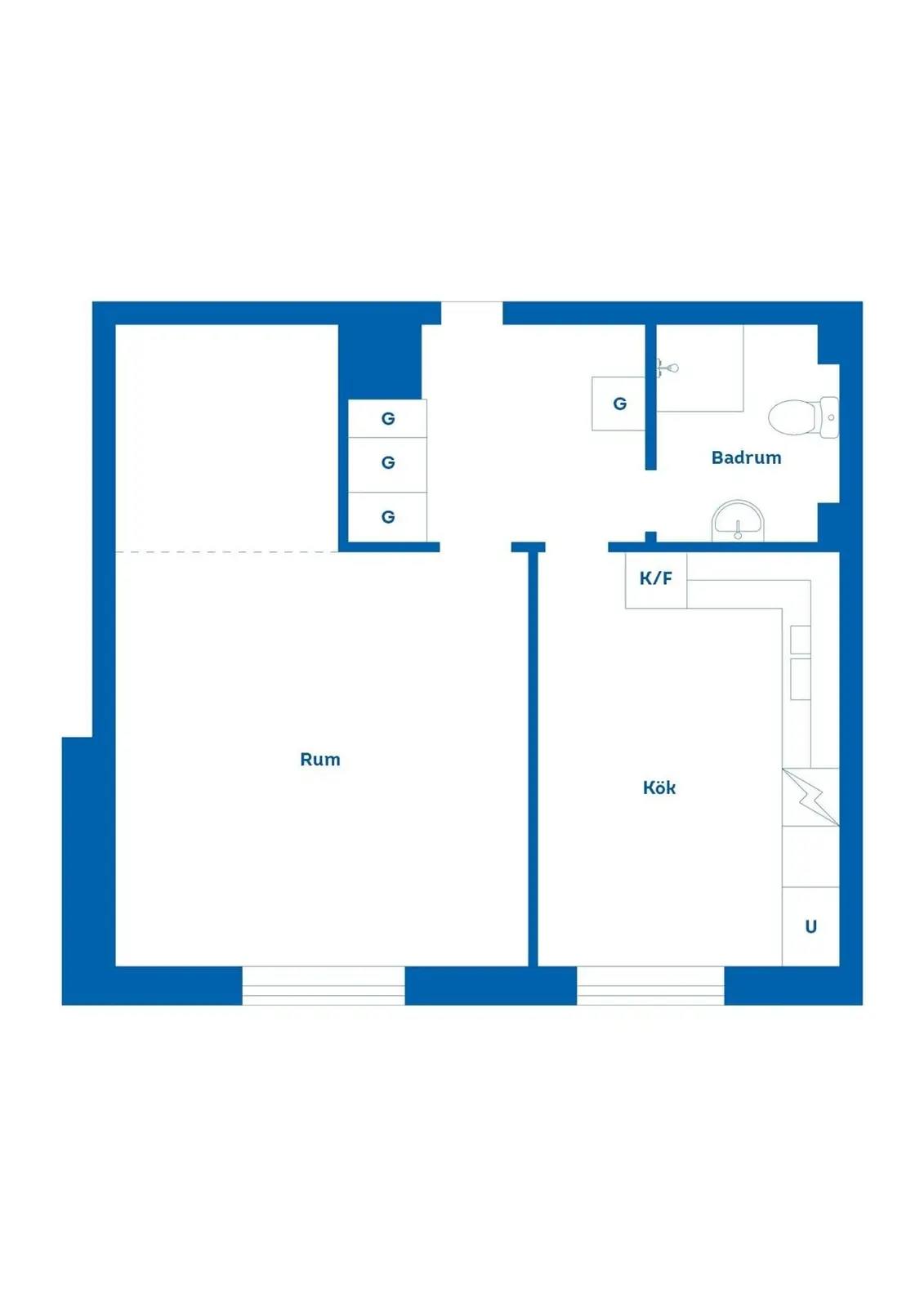 Floor plan for PRÄSTSLÄTTSVÄGEN 12