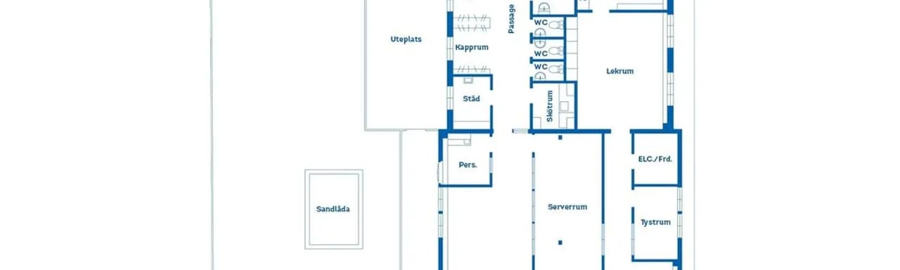 Floor plan for Faxholmsgatan 2A och 2B
