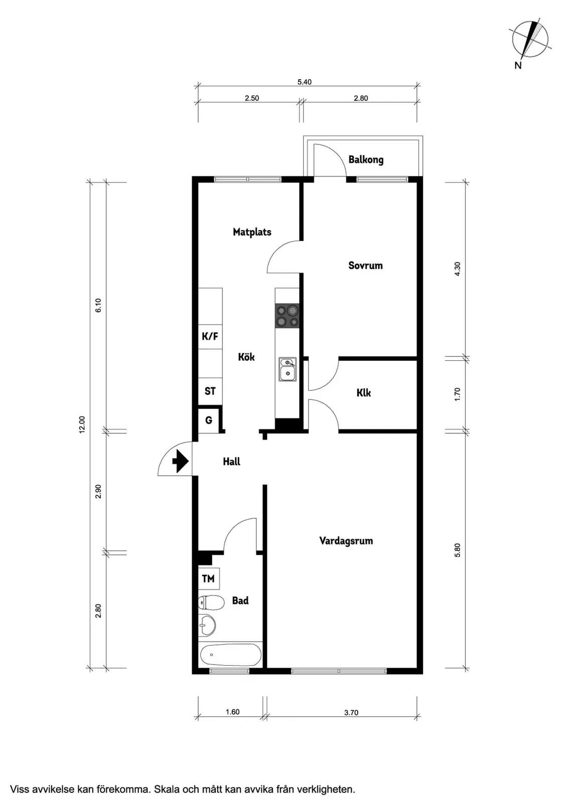 Planritning för Poppelvägen 74