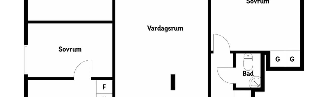 Planritning för Ivar Claessons Gata 30