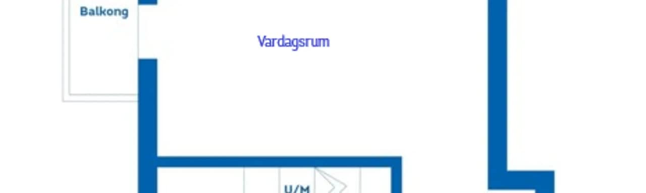 Floor plan for Västeråsvägen 12B
