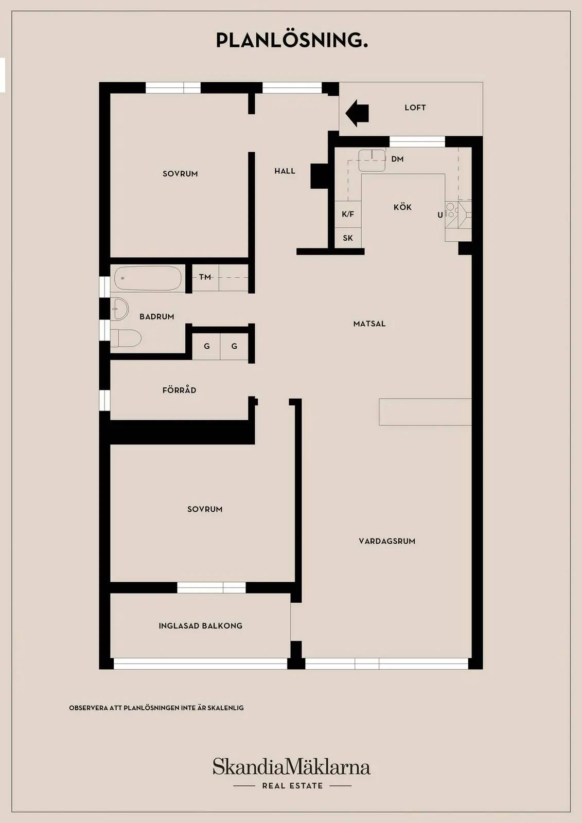 Floor plan for Loftvägen 11