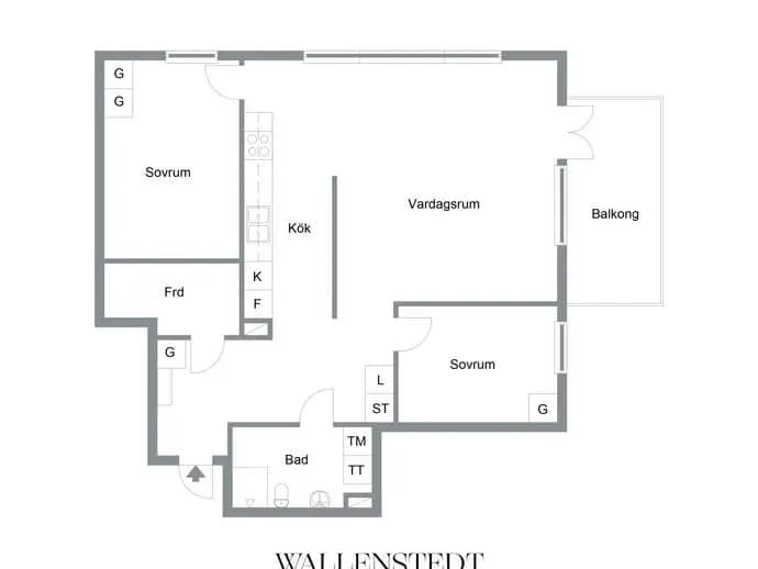 Planritning för Markörvägen 18