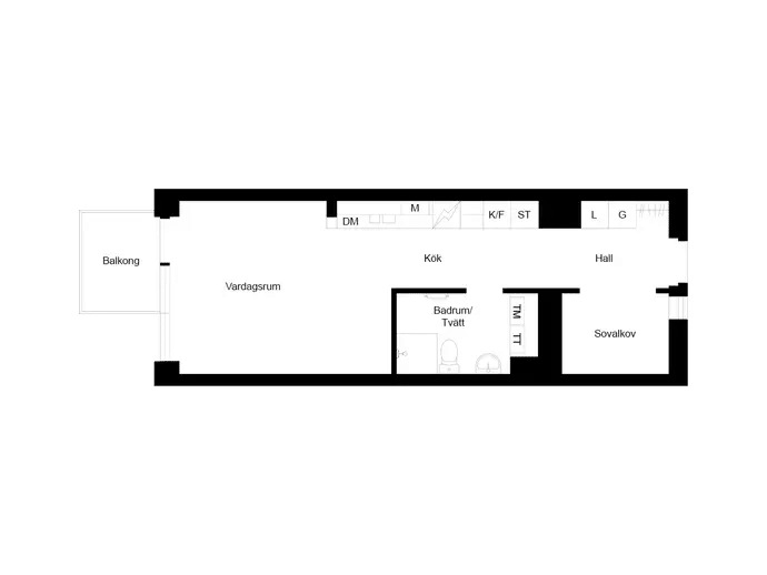 Floor plan for Knopgränd 1C