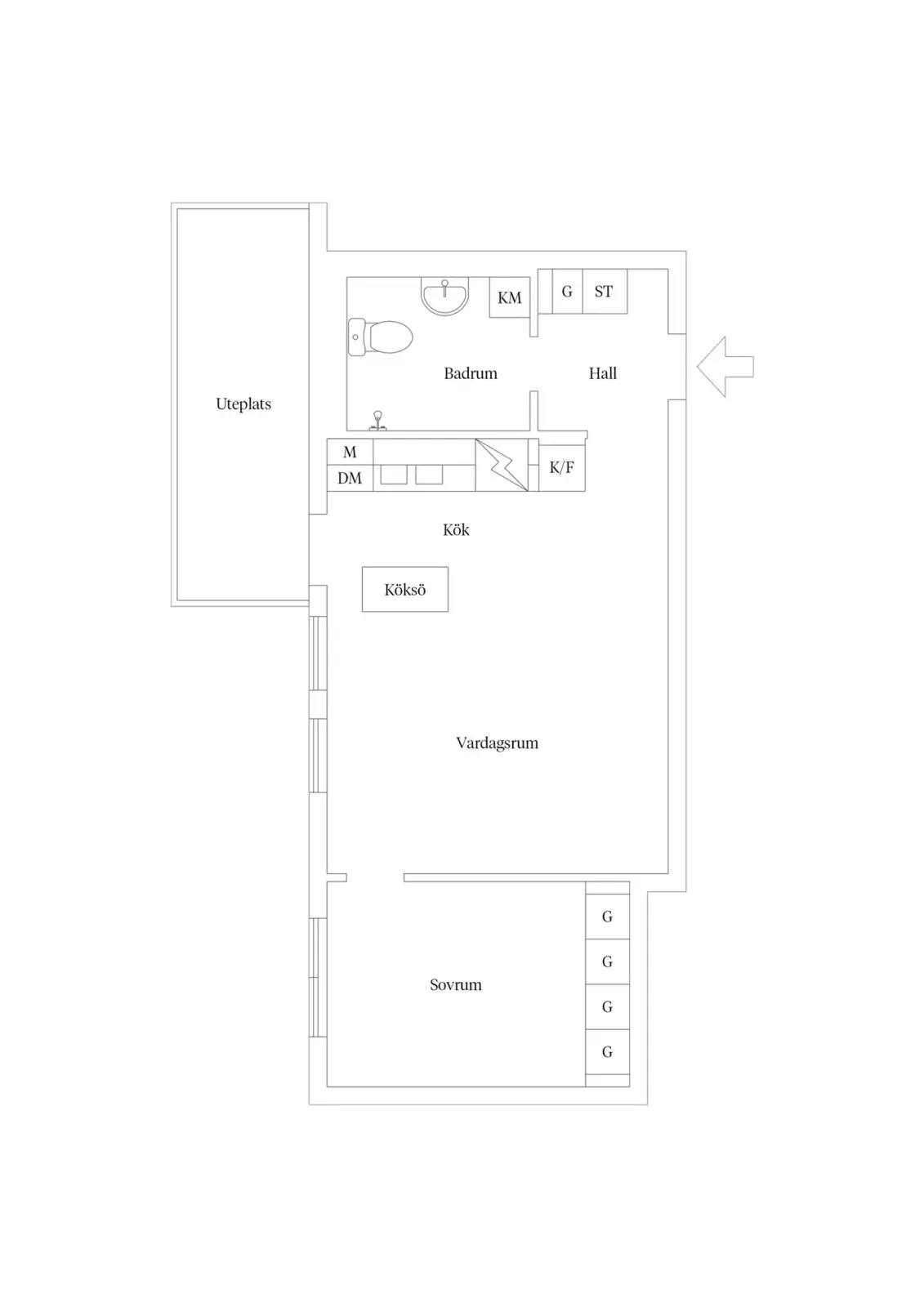 Floor plan for Sjödalsvägen 19B