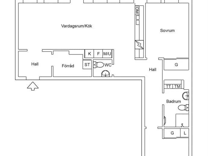 Floor plan for Scheelevägen 2B