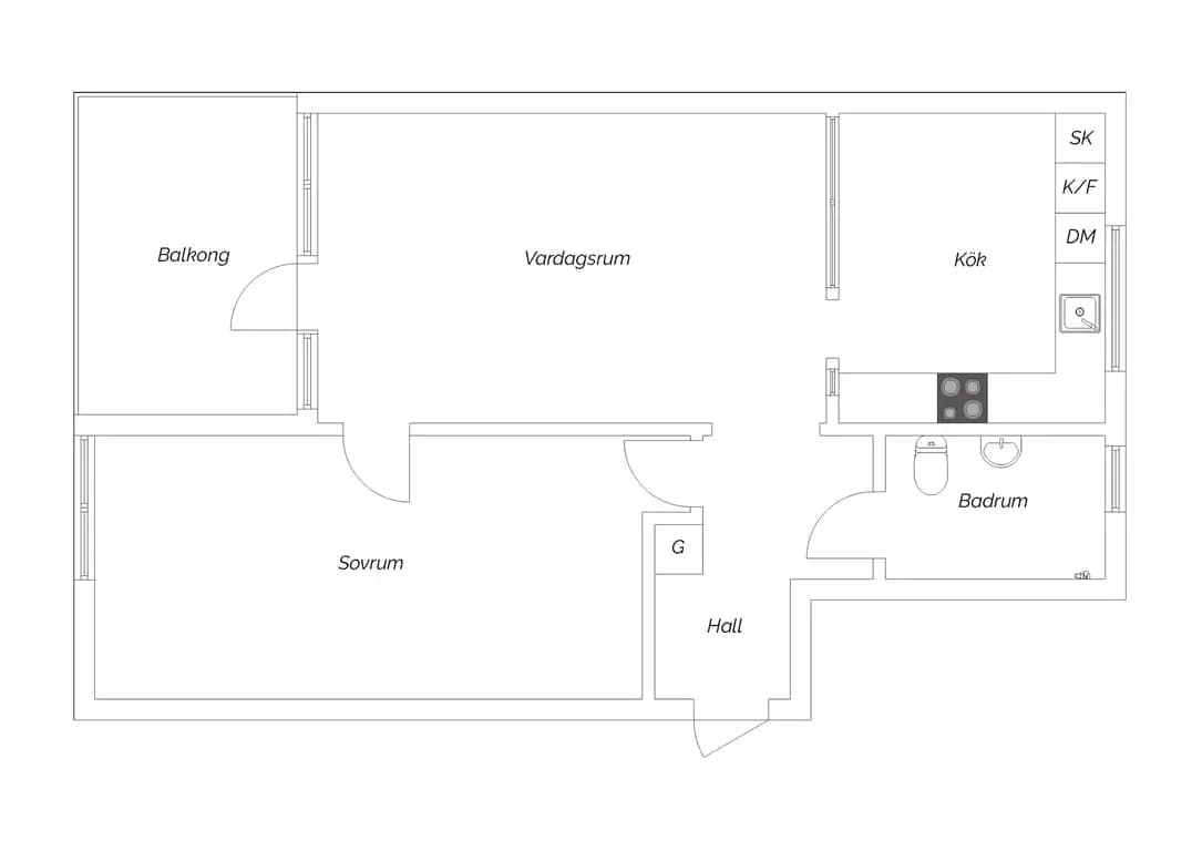 Floor plan for Rubingatan 3