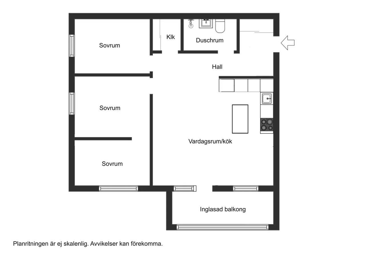 Planritning för Fornhöjdsvägen 60