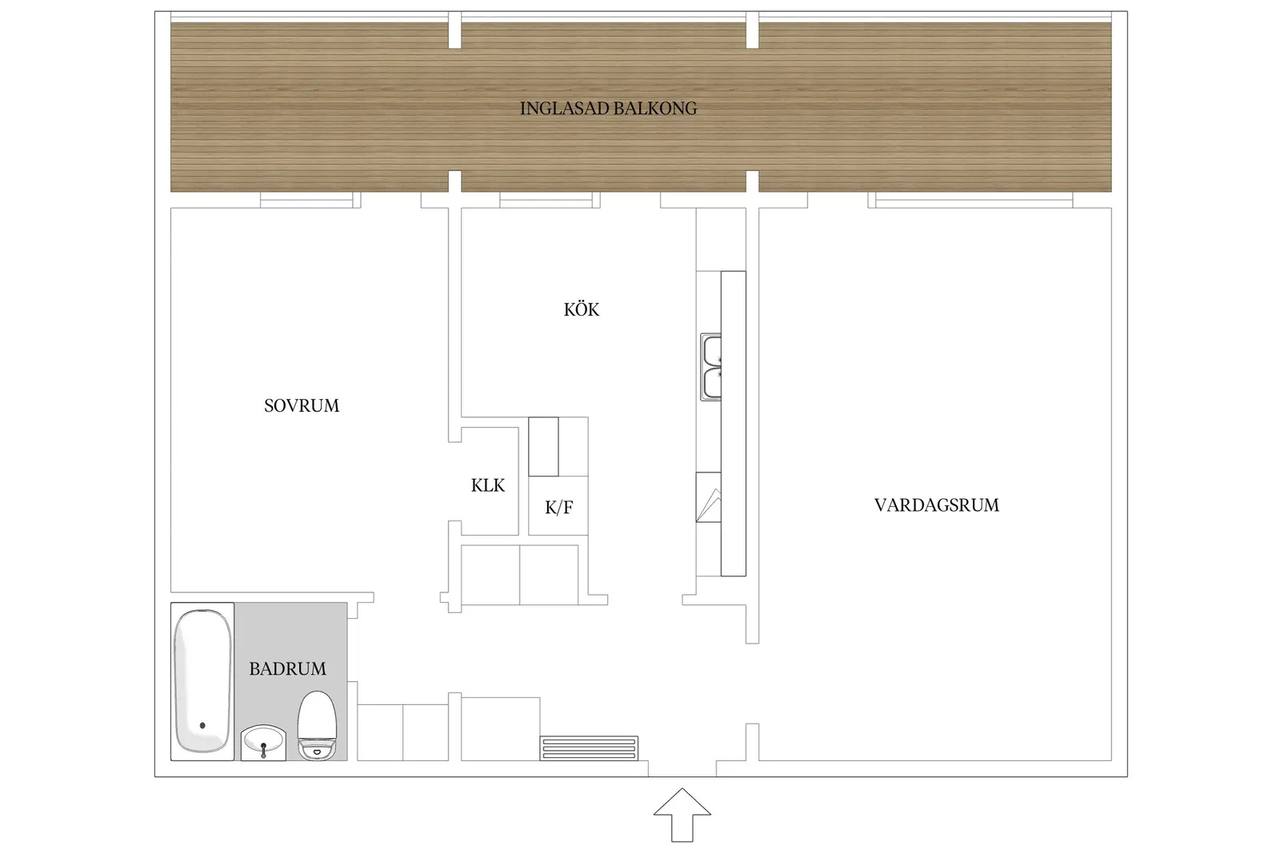 Floor plan for Sjöblads väg 5