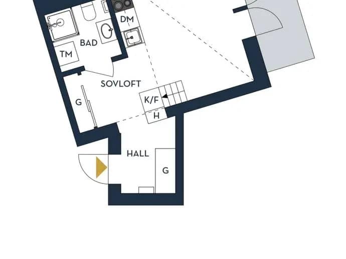 Planritning för Lärdomsgatan 1