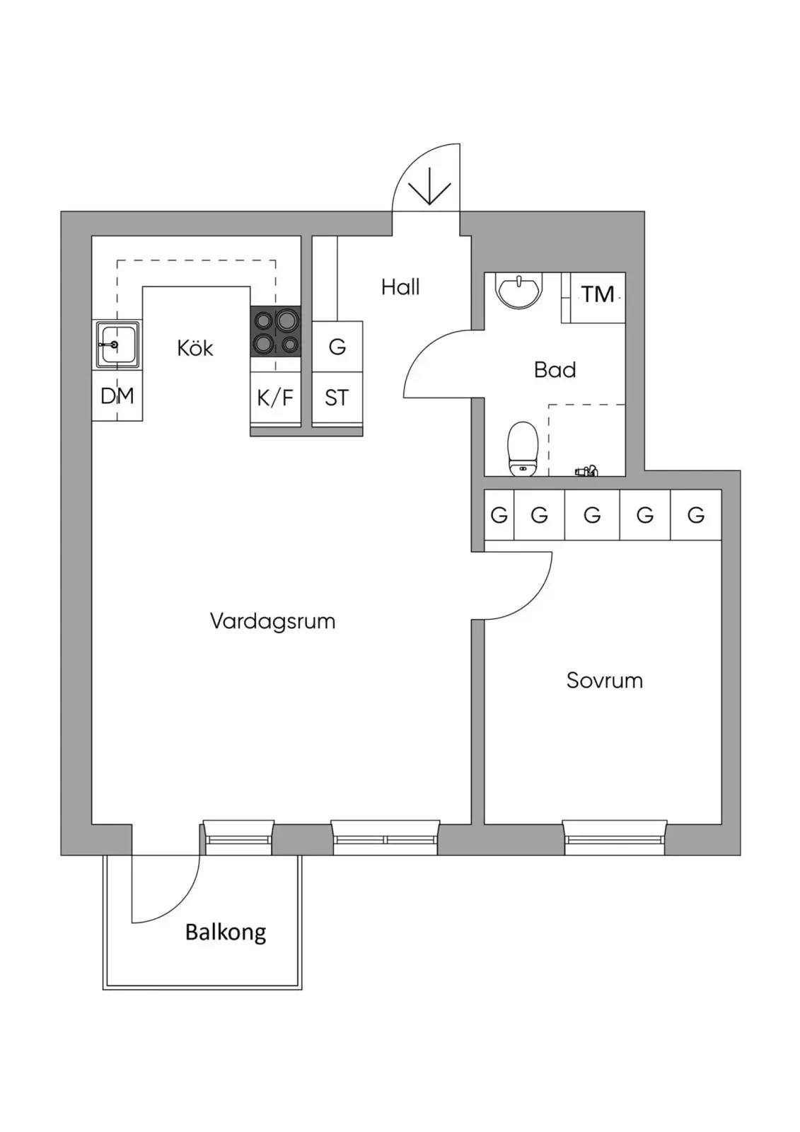 Floor plan for Epistelvägen 7