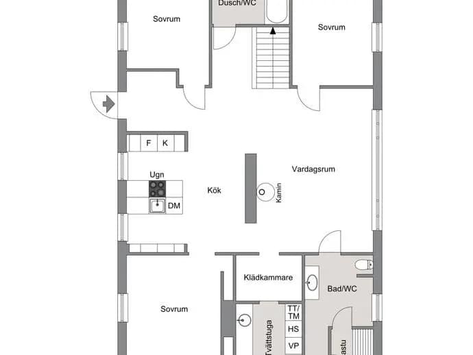 Floor plan for Forellstigen 15