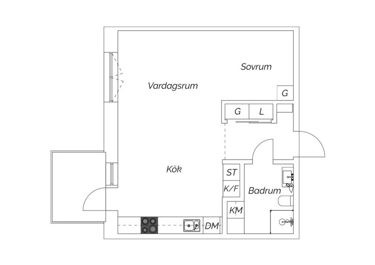Floor plan for Förmansgatan 8