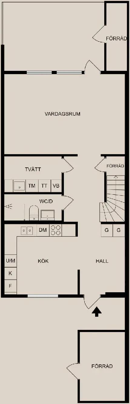 Planritning för Lidaleden 510