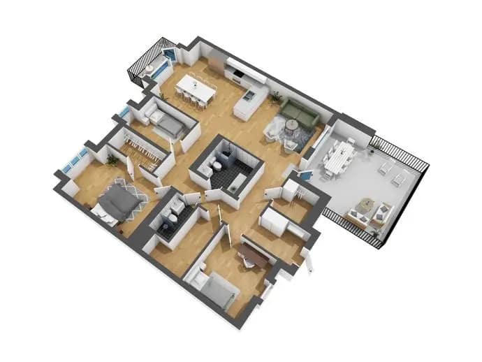Floor plan for Vallgatan 50