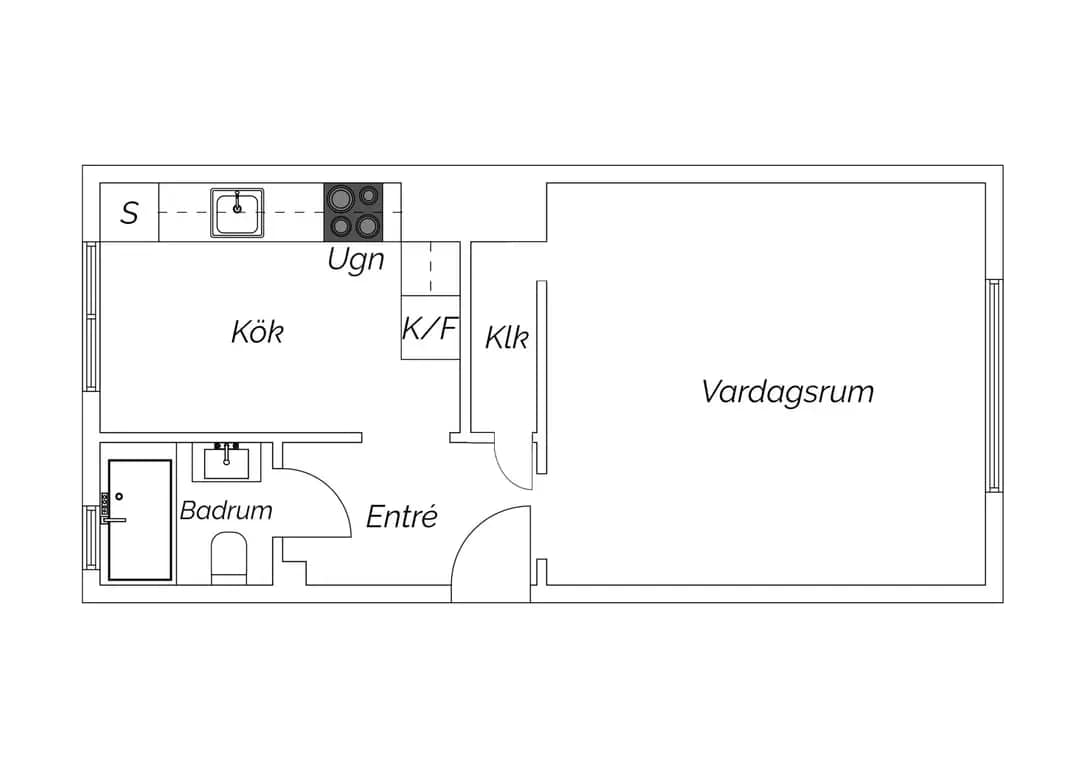 Planritning för Frödingsgatan 8G