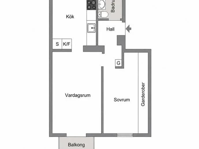 Floor plan for Pastellvägen 36