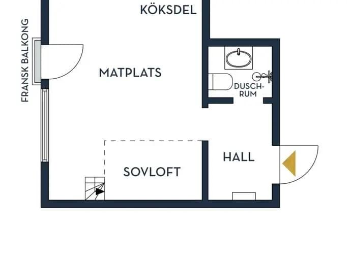 Planritning för Fågelstavägen 24