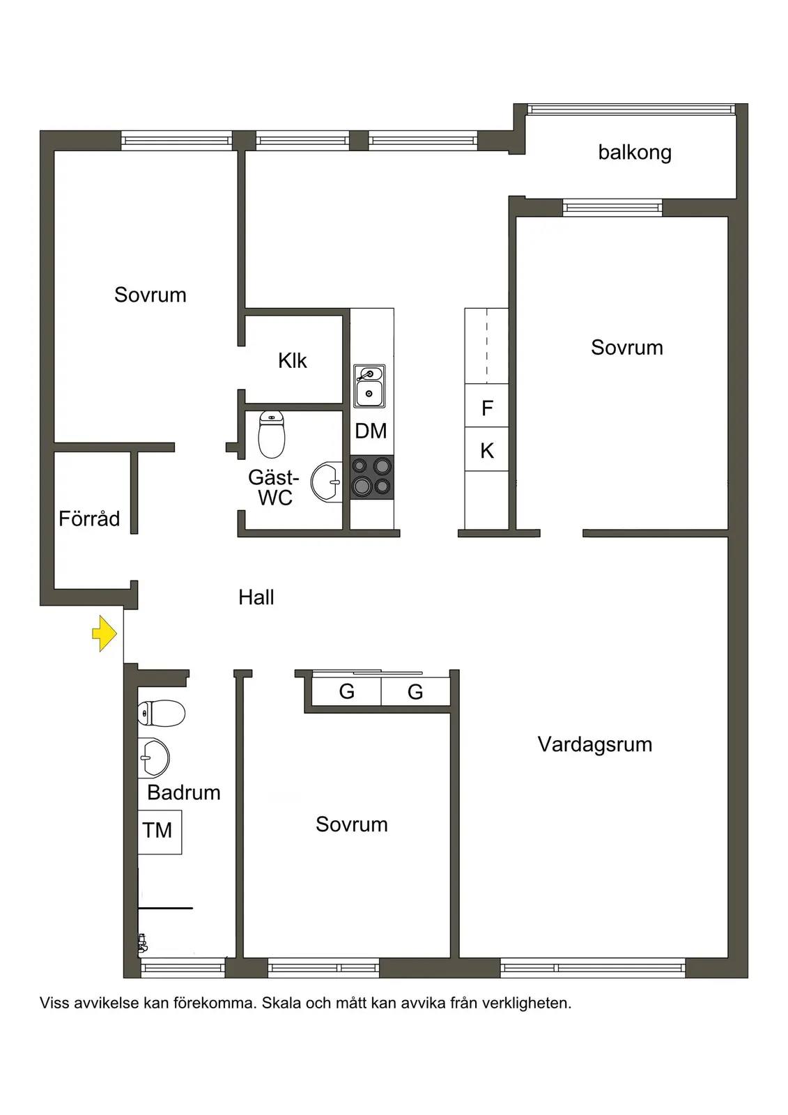 Planritning för Aspsätravägen 31