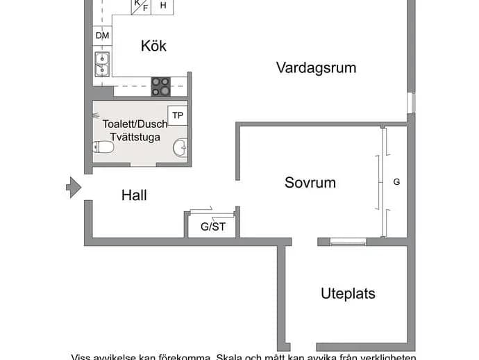 Planritning för Albrektsvägen 169