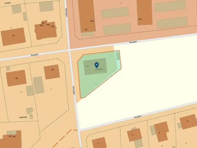 Floor plan for Storgatan 108