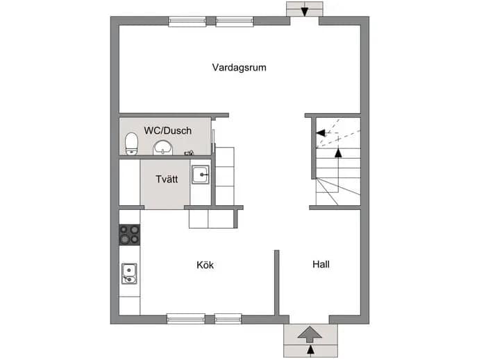 Floor plan for Otto bondes väg 17