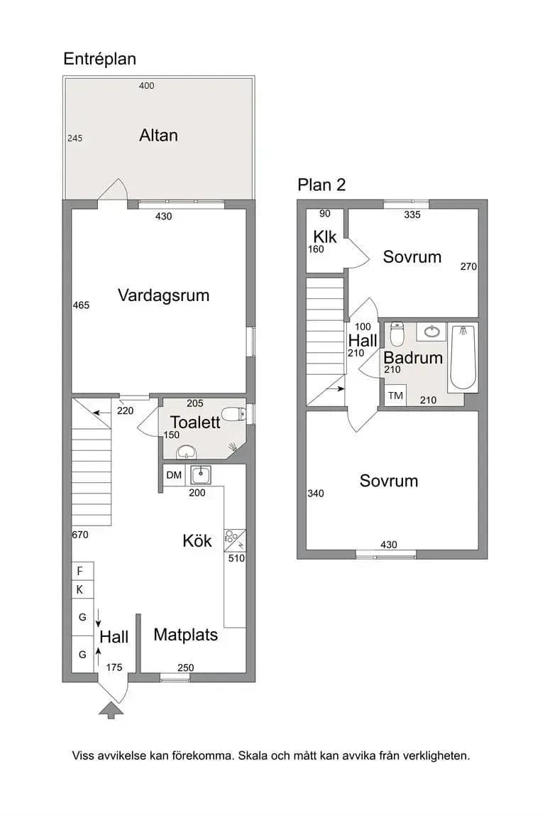 Planritning för Klangvägen 59