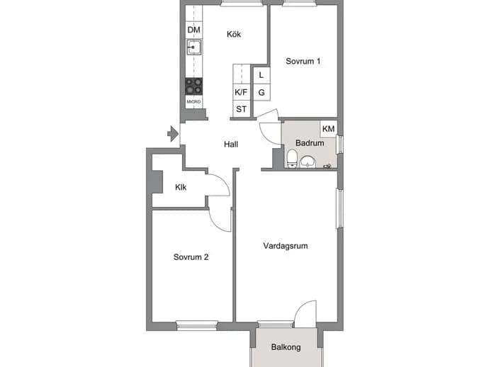 Floor plan for Stockholmsvägen 24A