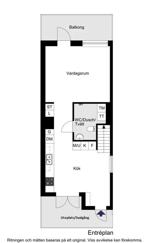 Floor plan for Tummelisas Gata 4, 3 Tr.