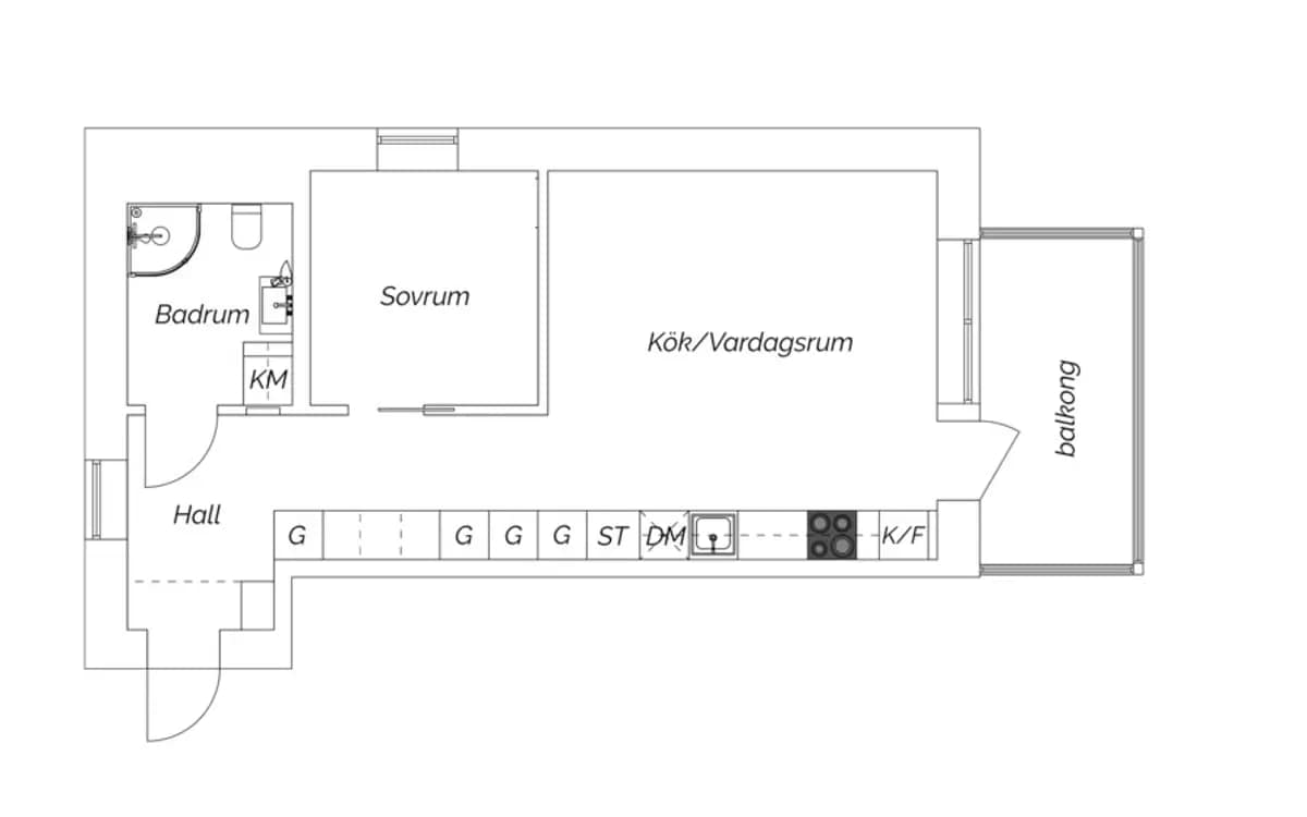 Planritning för Nynäsvägen 98