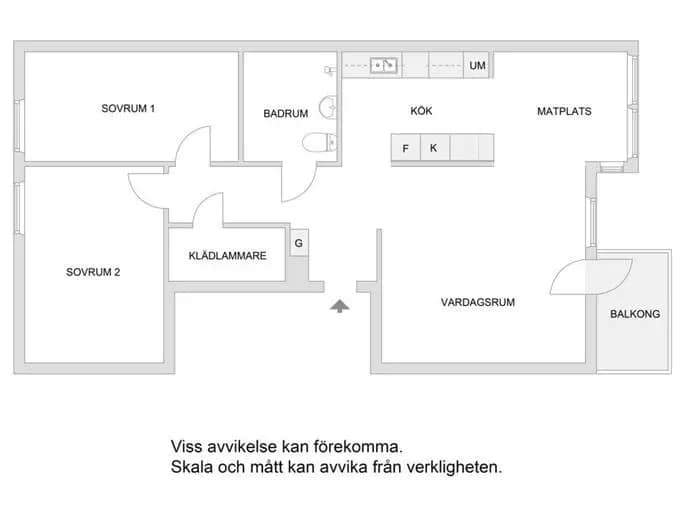 Floor plan for Sveaborgsgatan 20, 5 tr