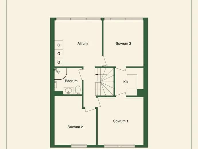 Planritning för Oriongatan 11