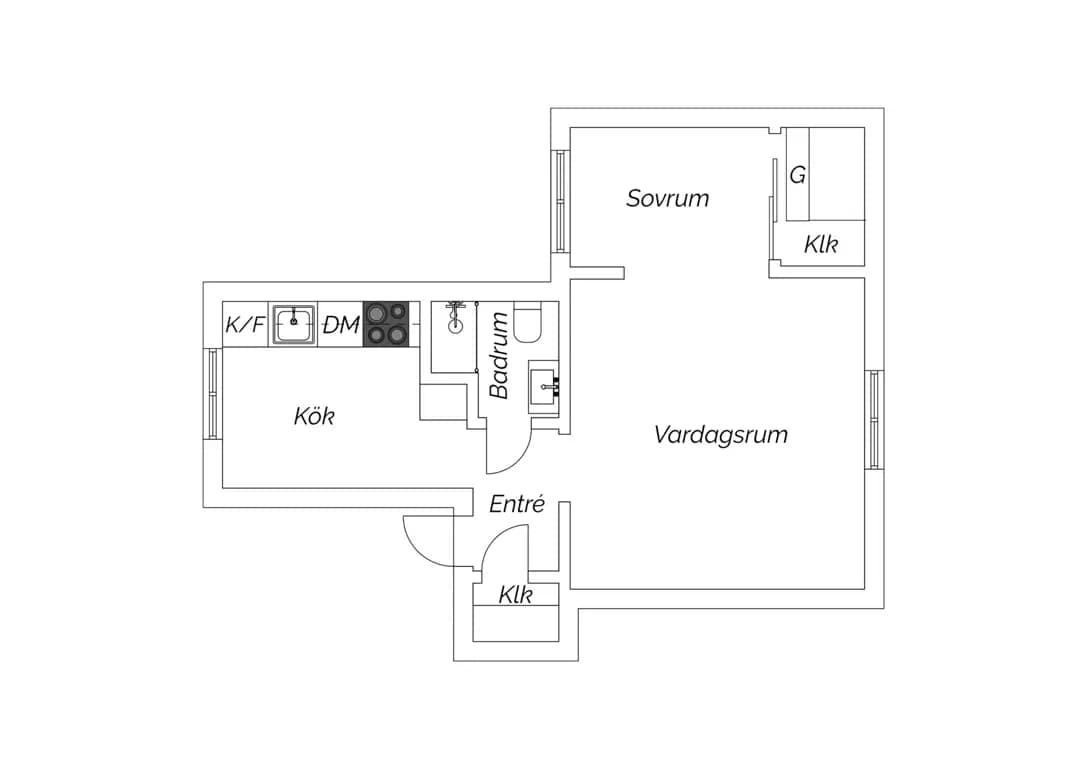 Planritning för Balsamingatan 1C