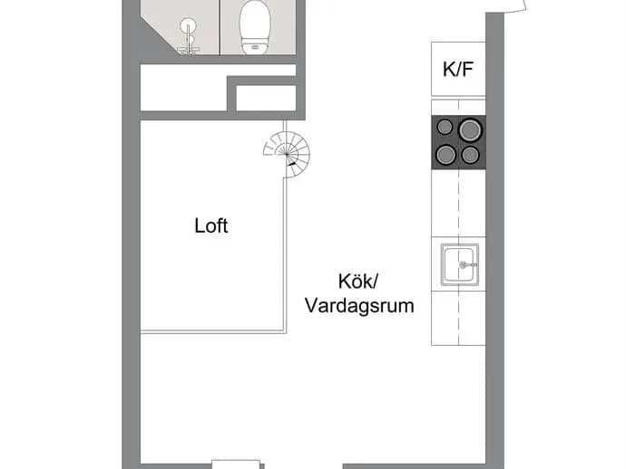 Floor plan for Parkallén 5