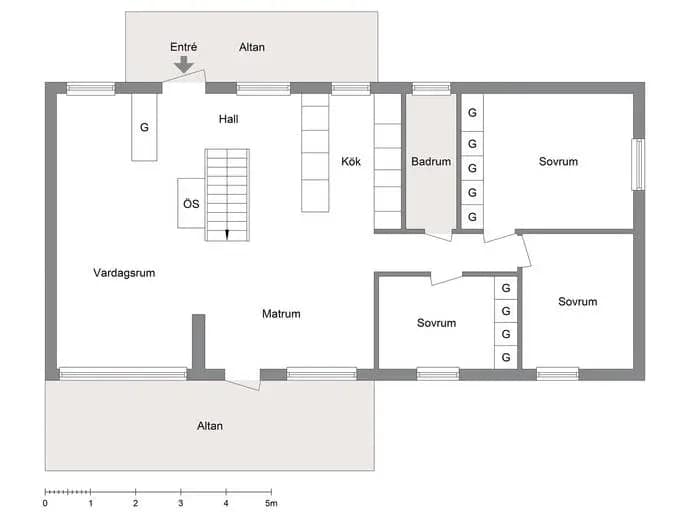 Planritning för Murarvägen 15