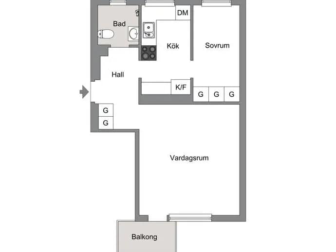 Floor plan for Nathorstvägen 3