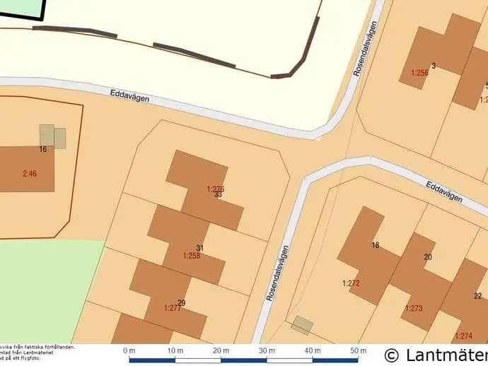 Planritning för Rosendalsvägen 33