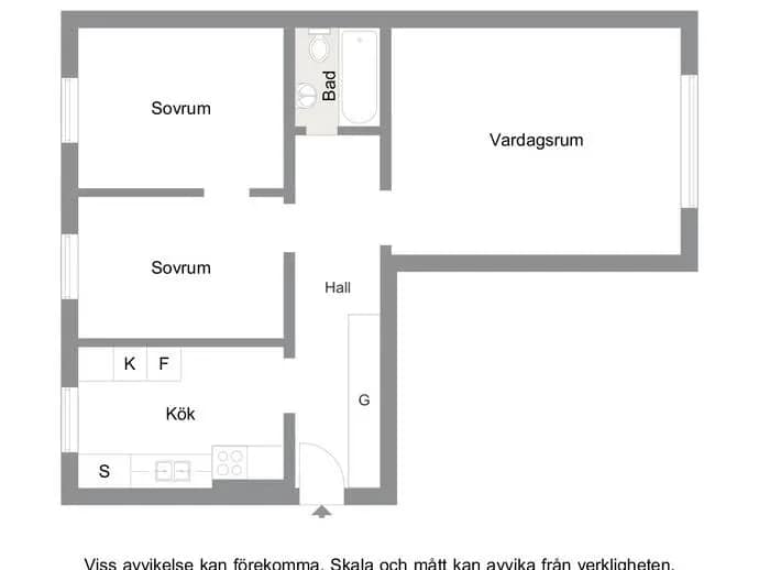 Floor plan for Mogensgatan 7