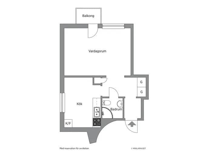 Planritning för Krutkällarvägen 1