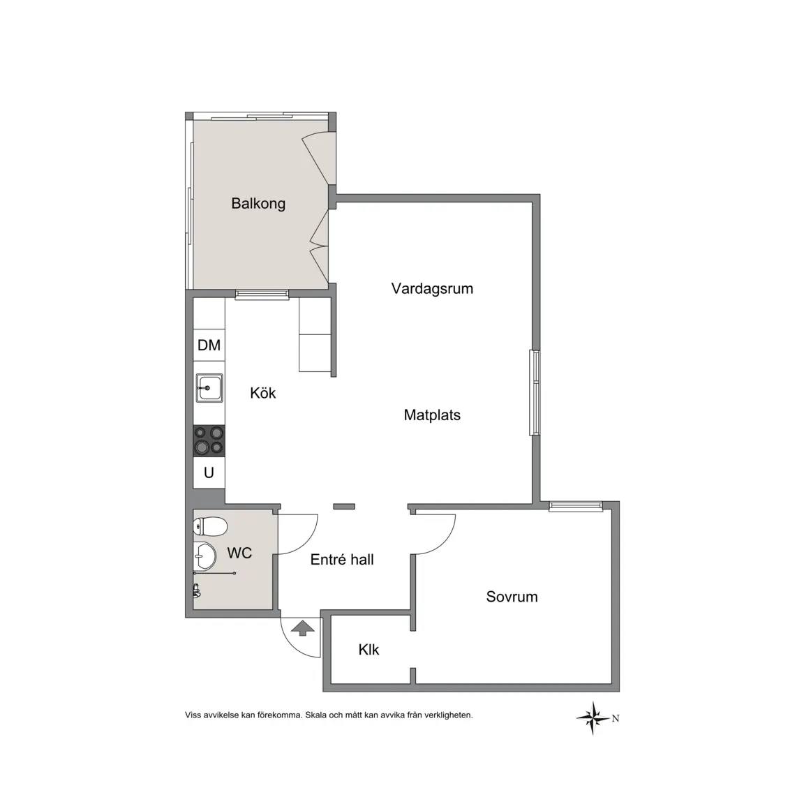 Floor plan for Tåmarksgatan 2